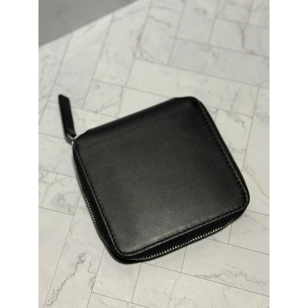 Baggu Square Leather Wallet in Black